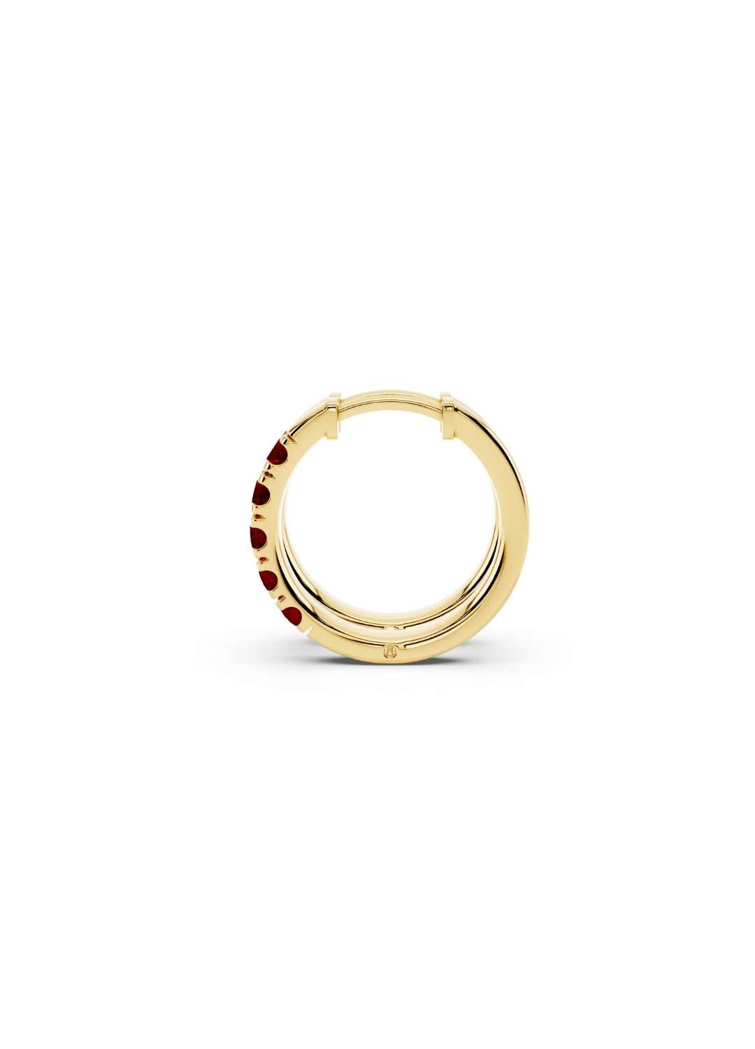 Ruby Petite Hoop Earrings Image 5