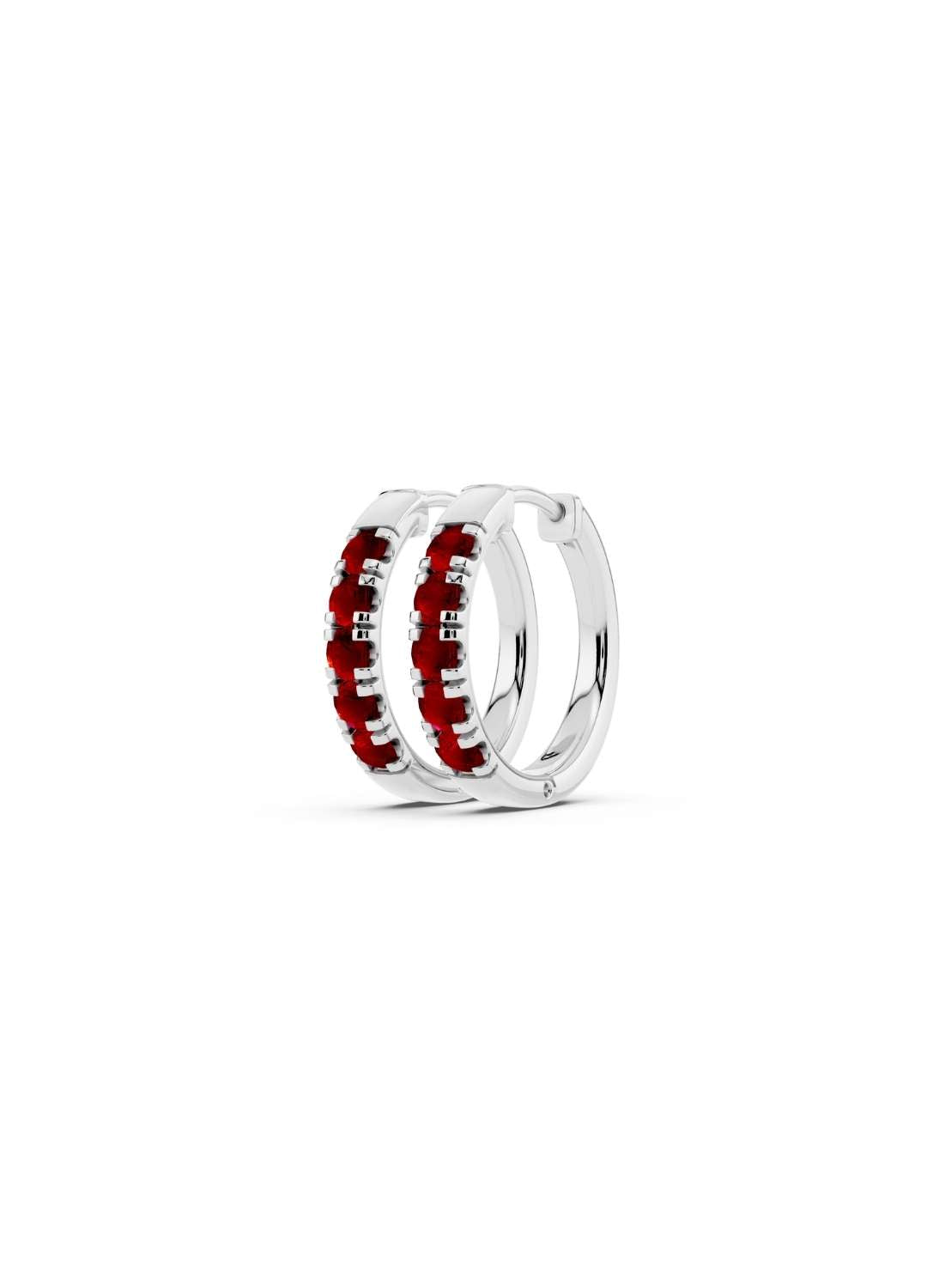 Ruby Petite Hoop Earrings Image 14