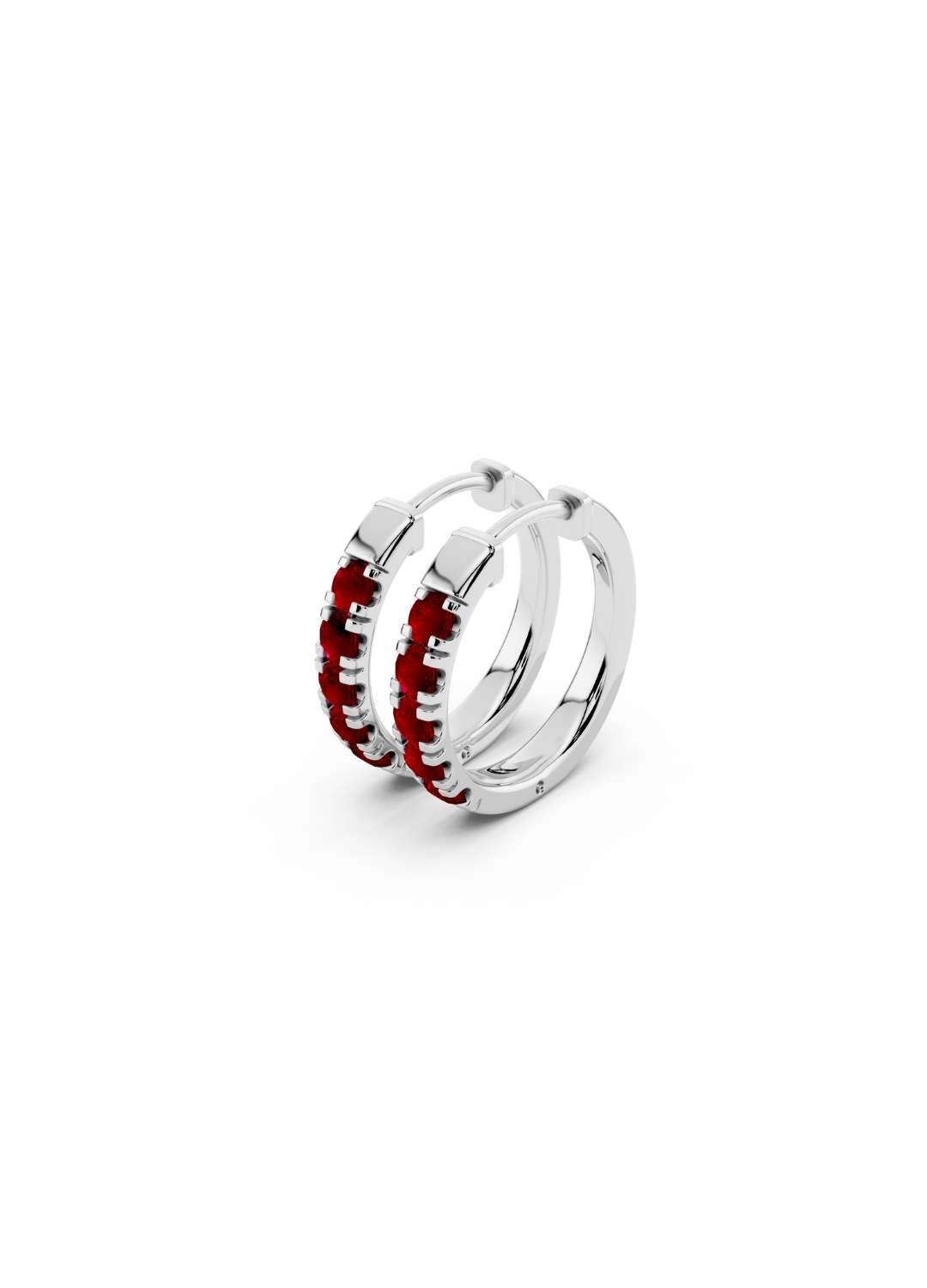 Ruby Petite Hoop Earrings Image 12