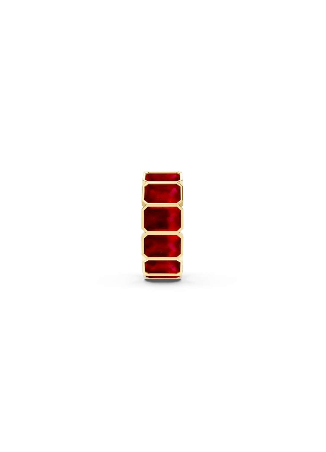 Ruby Cut Eternity Band Image 4