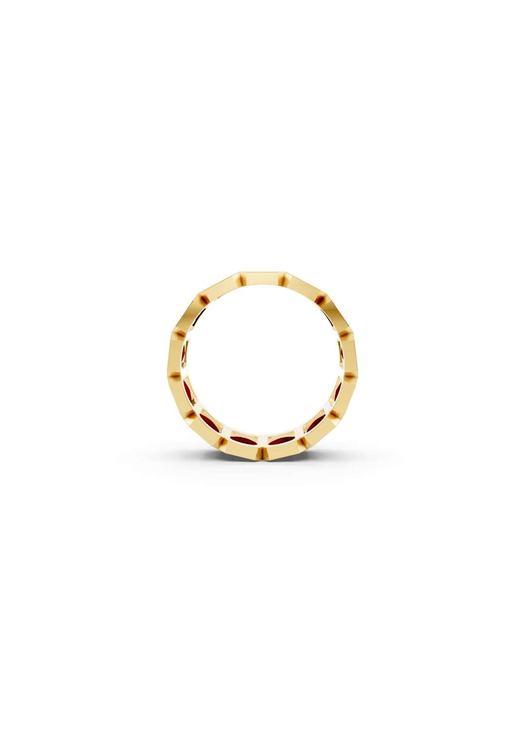 Ruby Cut Eternity Band Image 5