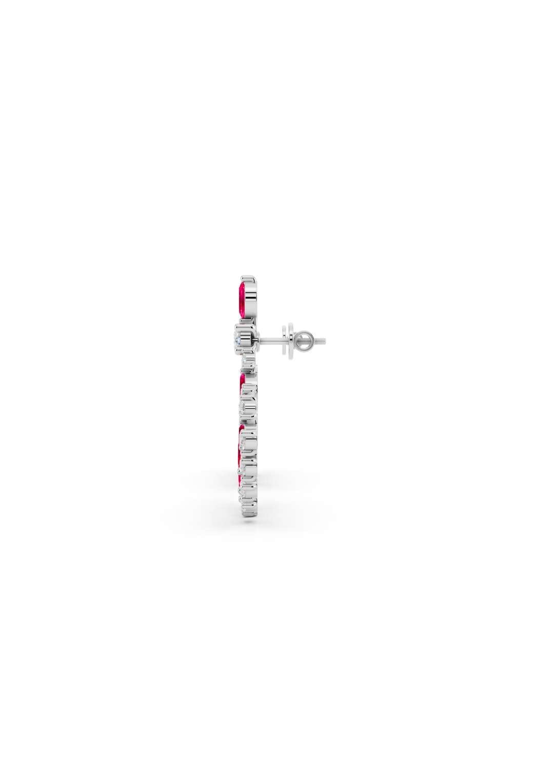Ruby and Diamond Ethnic Earrings Image 15
