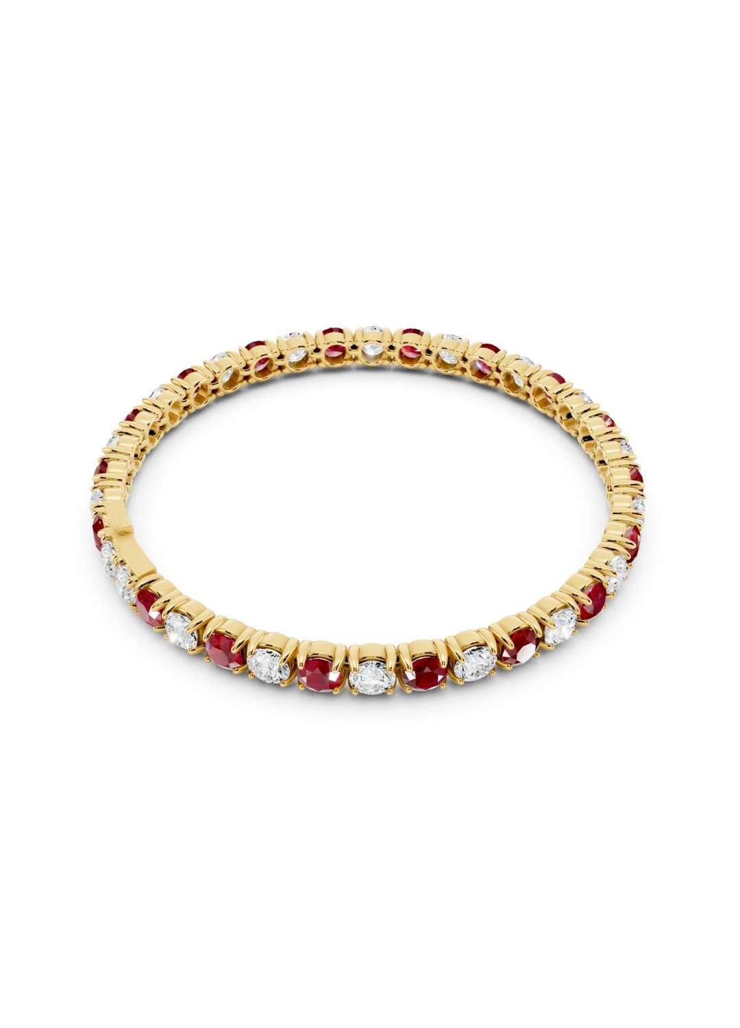 Ruby and Diamond Tennis Bracelet Image 3
