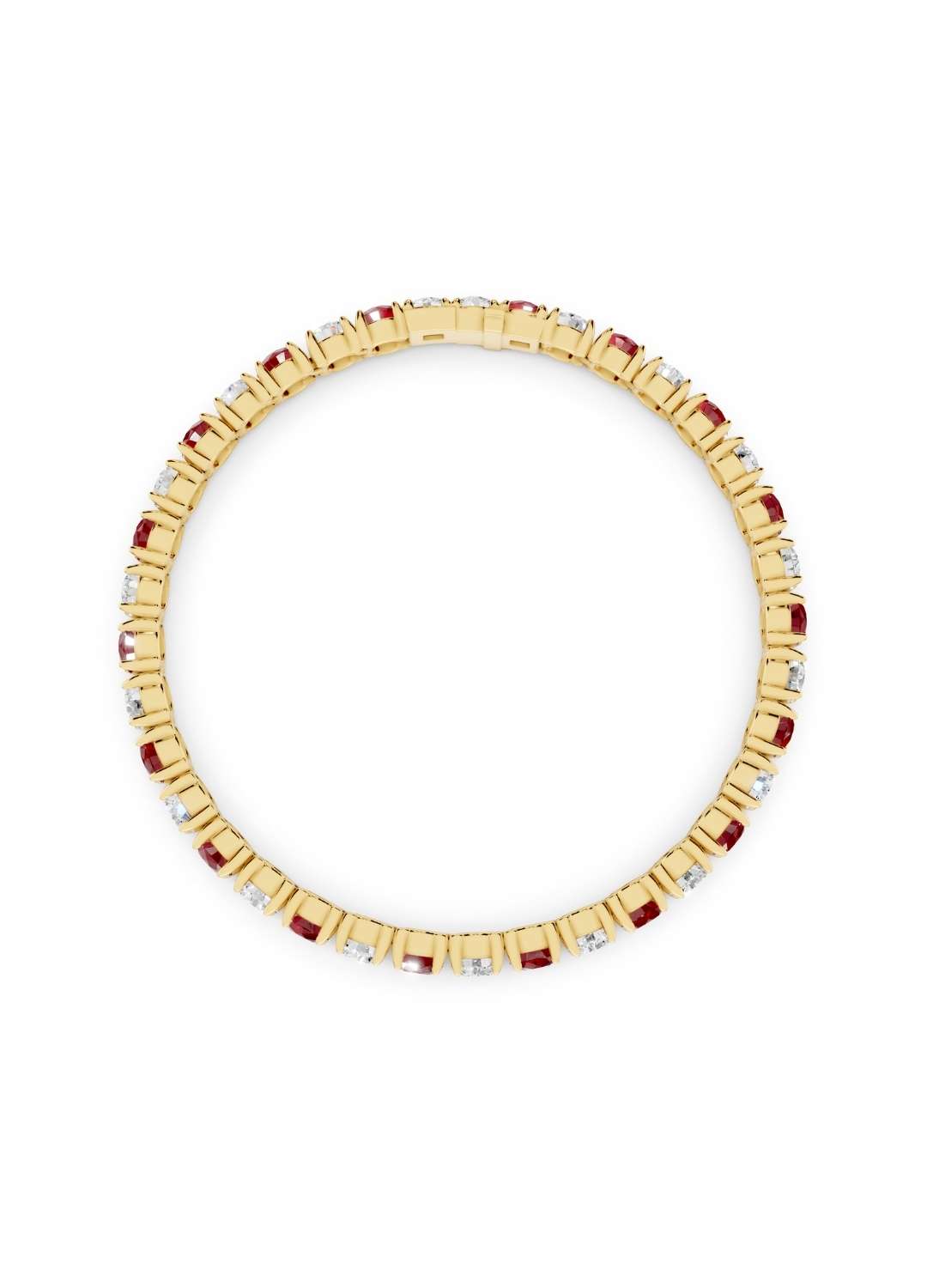 Ruby and Diamond Tennis Bracelet Image 5