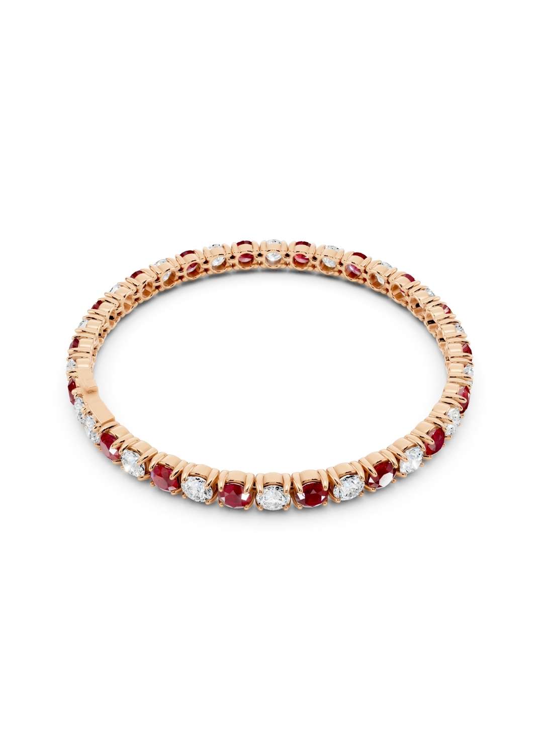 Ruby and Diamond Tennis Bracelet Image 8