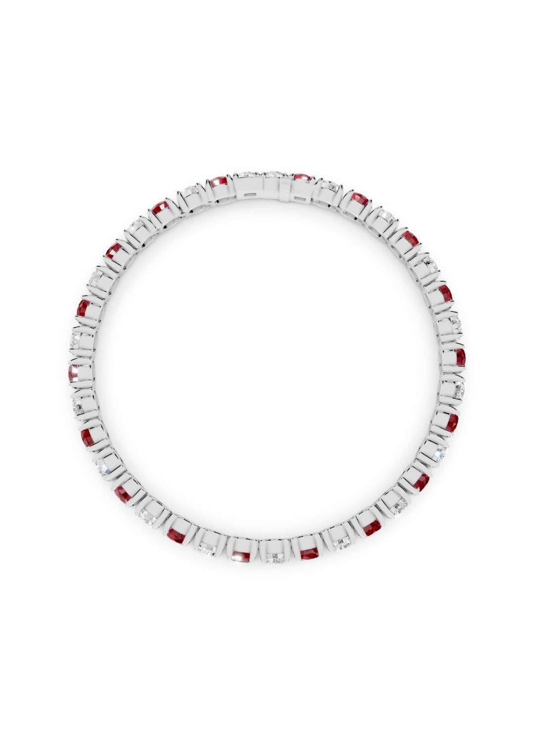 Ruby and Diamond Tennis Bracelet Image 15