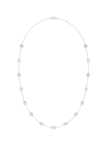 Diamond Bezel-Set Gold Necklace