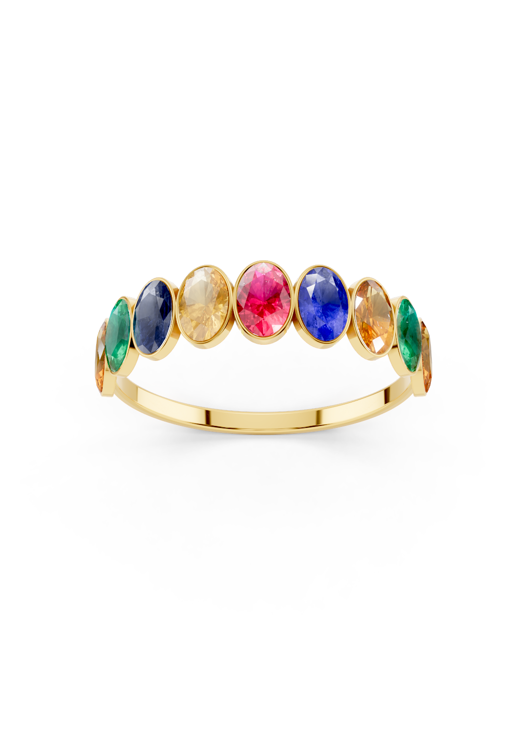 Rainbow Sapphire Ring