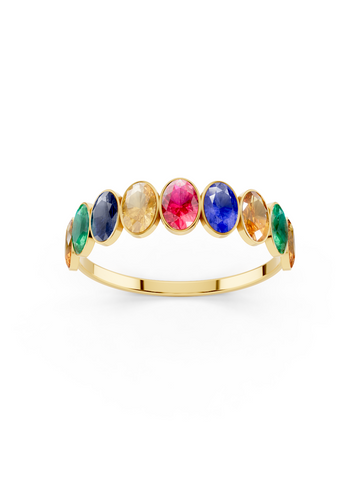 Rainbow Sapphire Ring