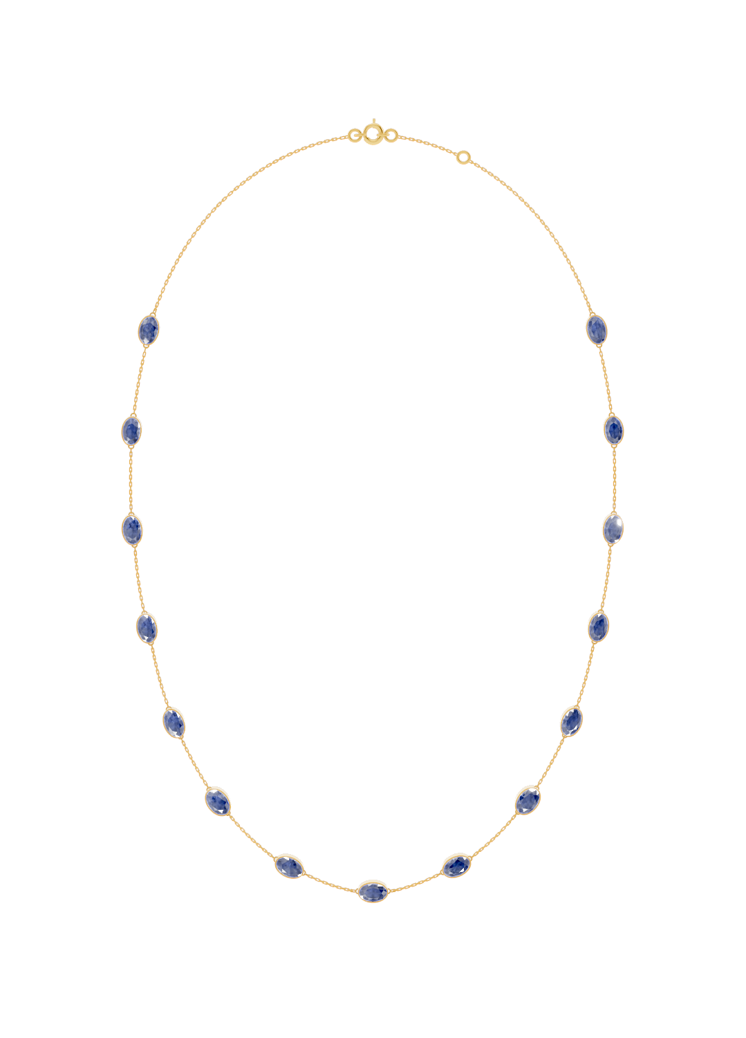 Tanzanite Bezel-Set Necklace