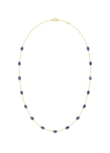 Tanzanite Bezel-Set Necklace