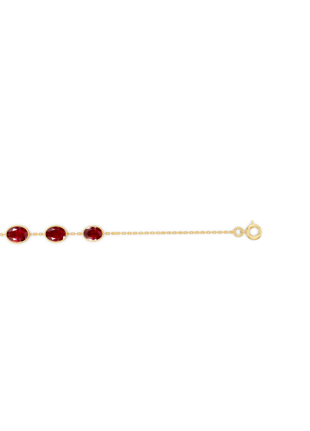 Cascading Emerald Solitaire Strand Bracelet