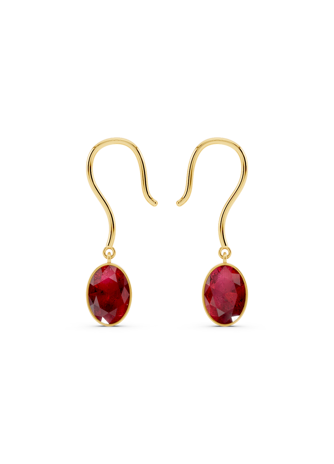 Ruby Drop Earrings