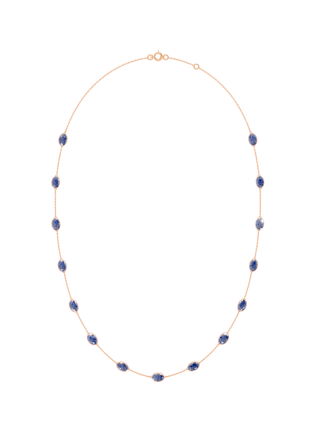 Tanzanite Bezel-Set Necklace