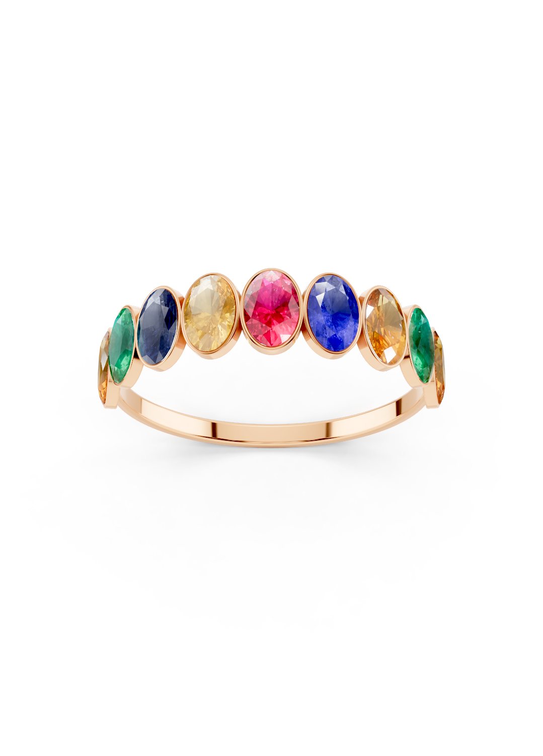Rainbow Sapphire Ring