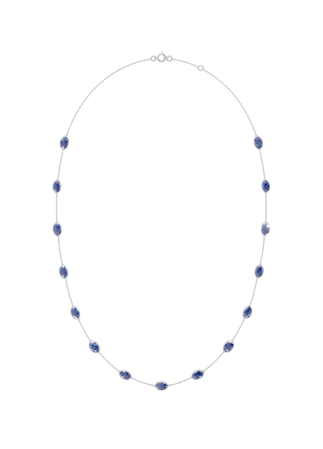 Tanzanite Bezel-Set Necklace