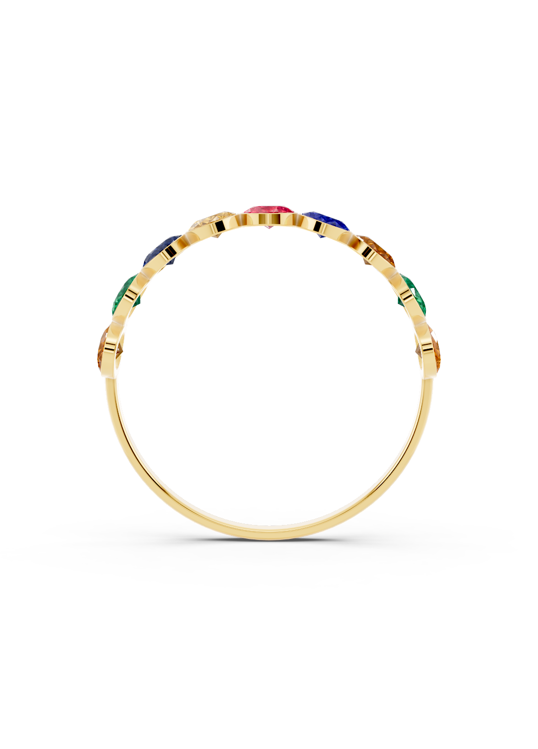 Rainbow Sapphire Ring