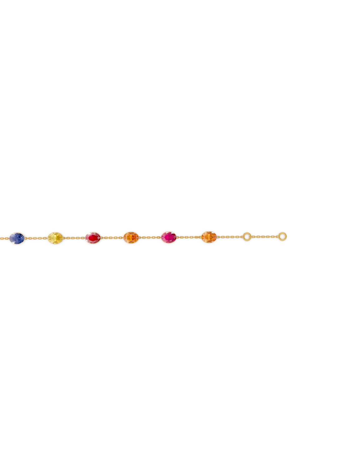 Rainbow Sapphire Bracelet