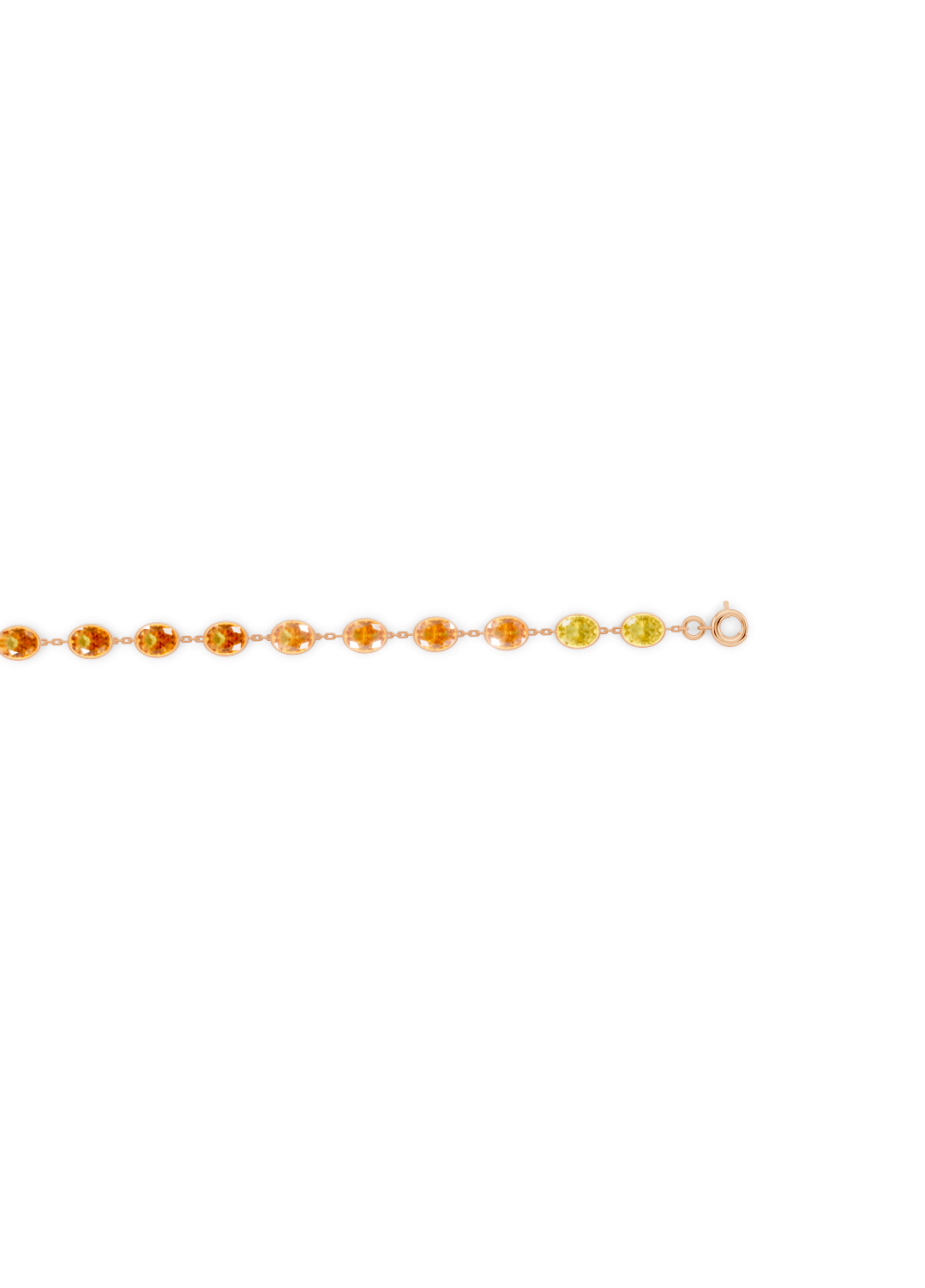 Multicolor Sapphire Bezel-Set Tennis Bracelet