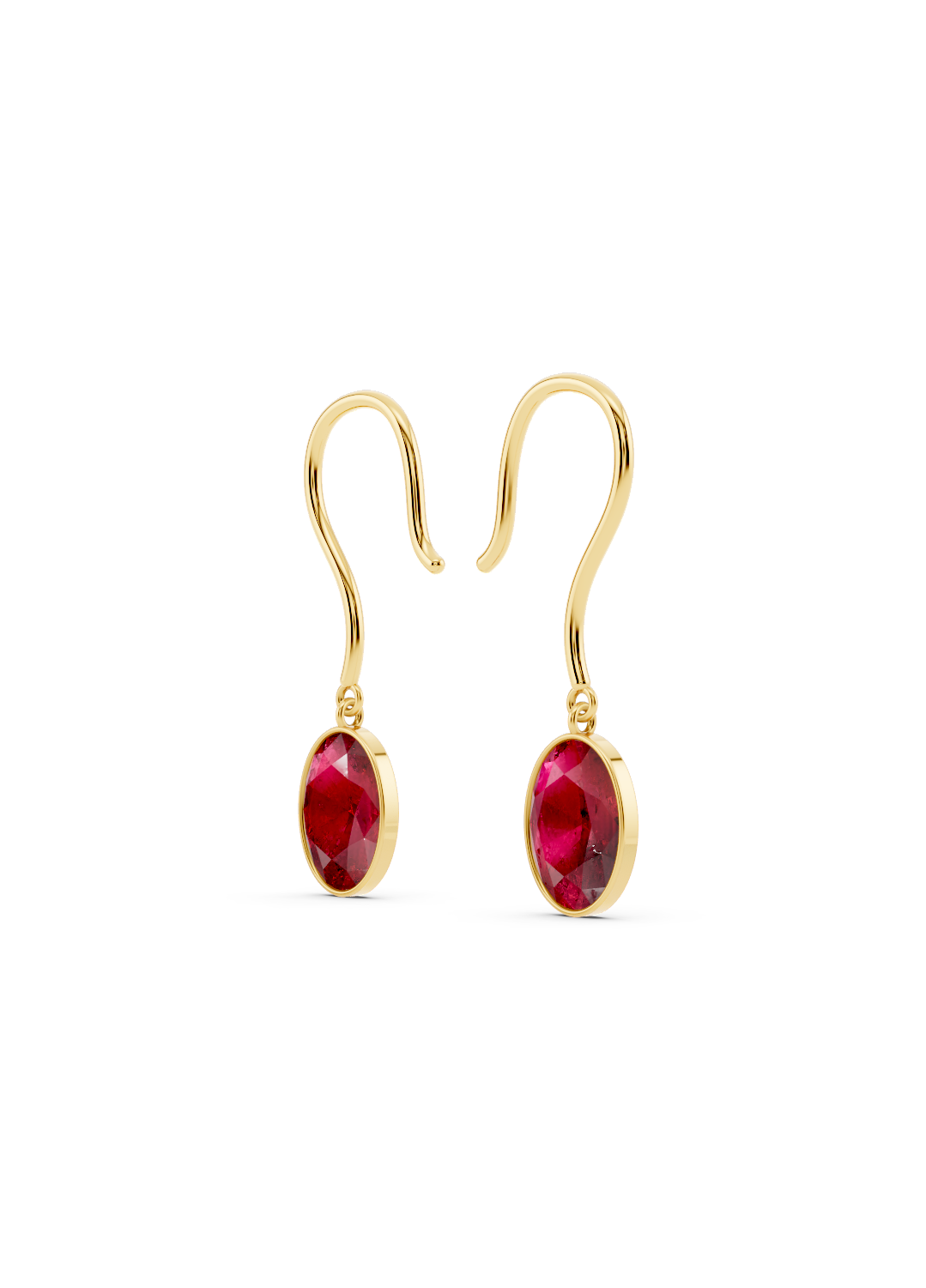 Ruby Drop Earrings