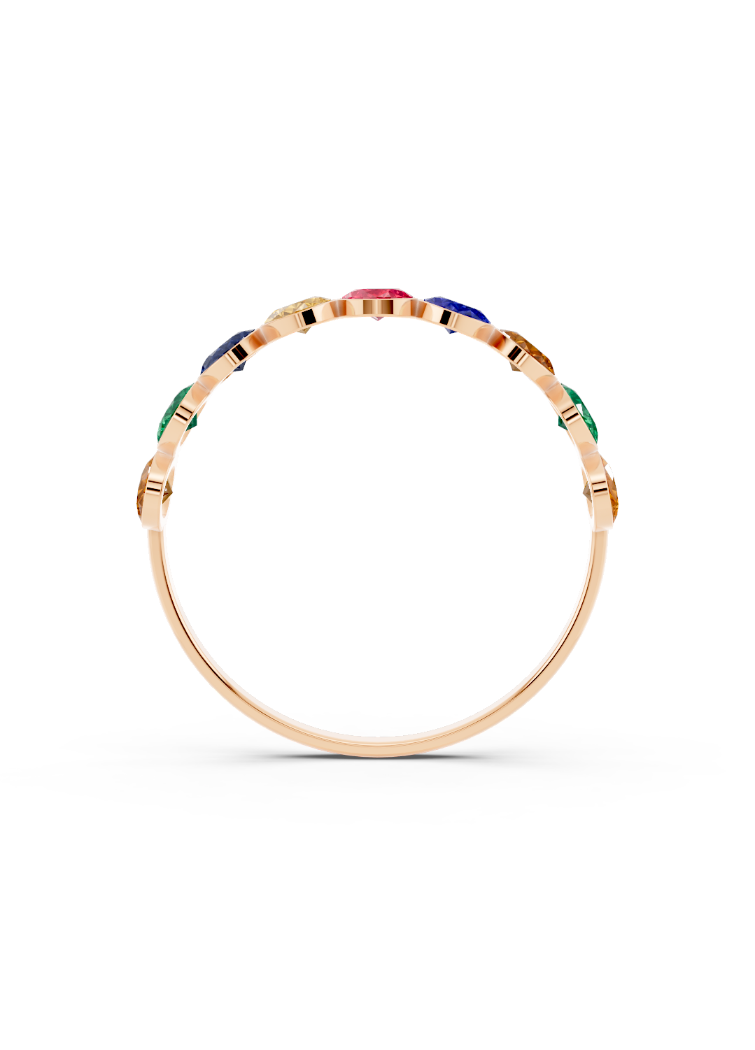 Rainbow Sapphire Ring