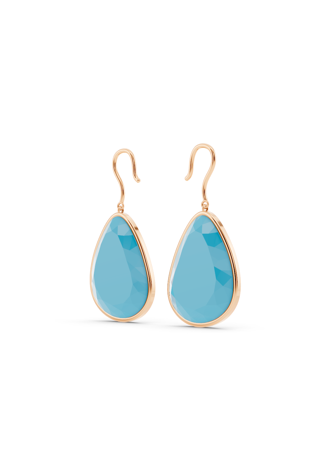 Single Turquoise Drop Earrings