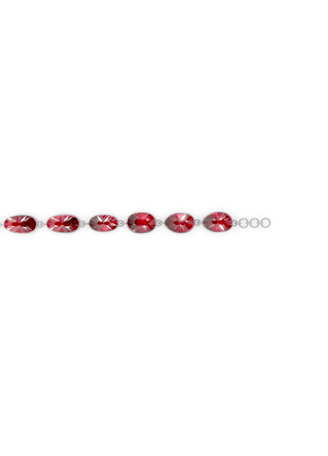 Ruby Bezel-Set Bracelet