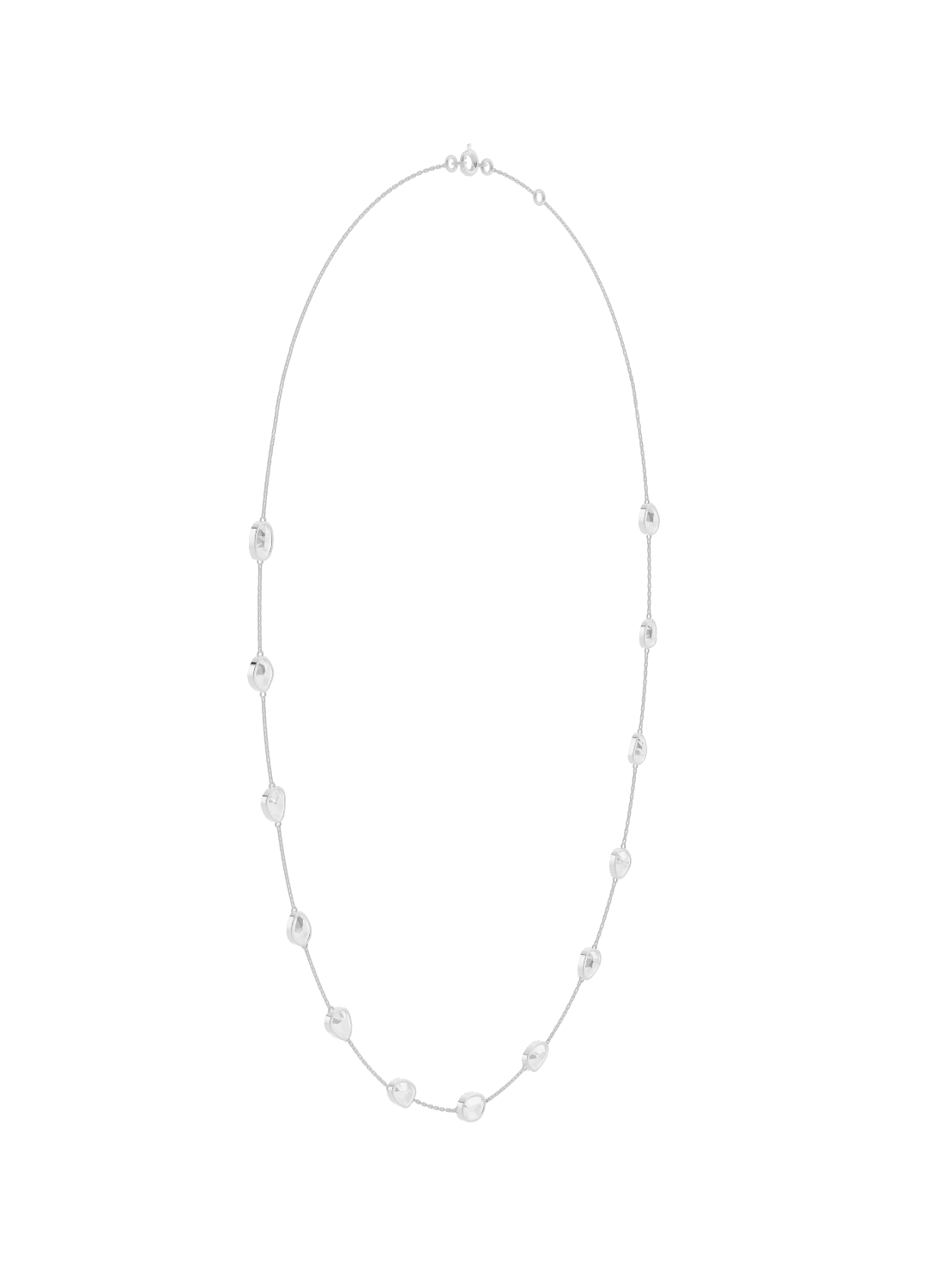 Opal Bezel-Set Gold Necklace