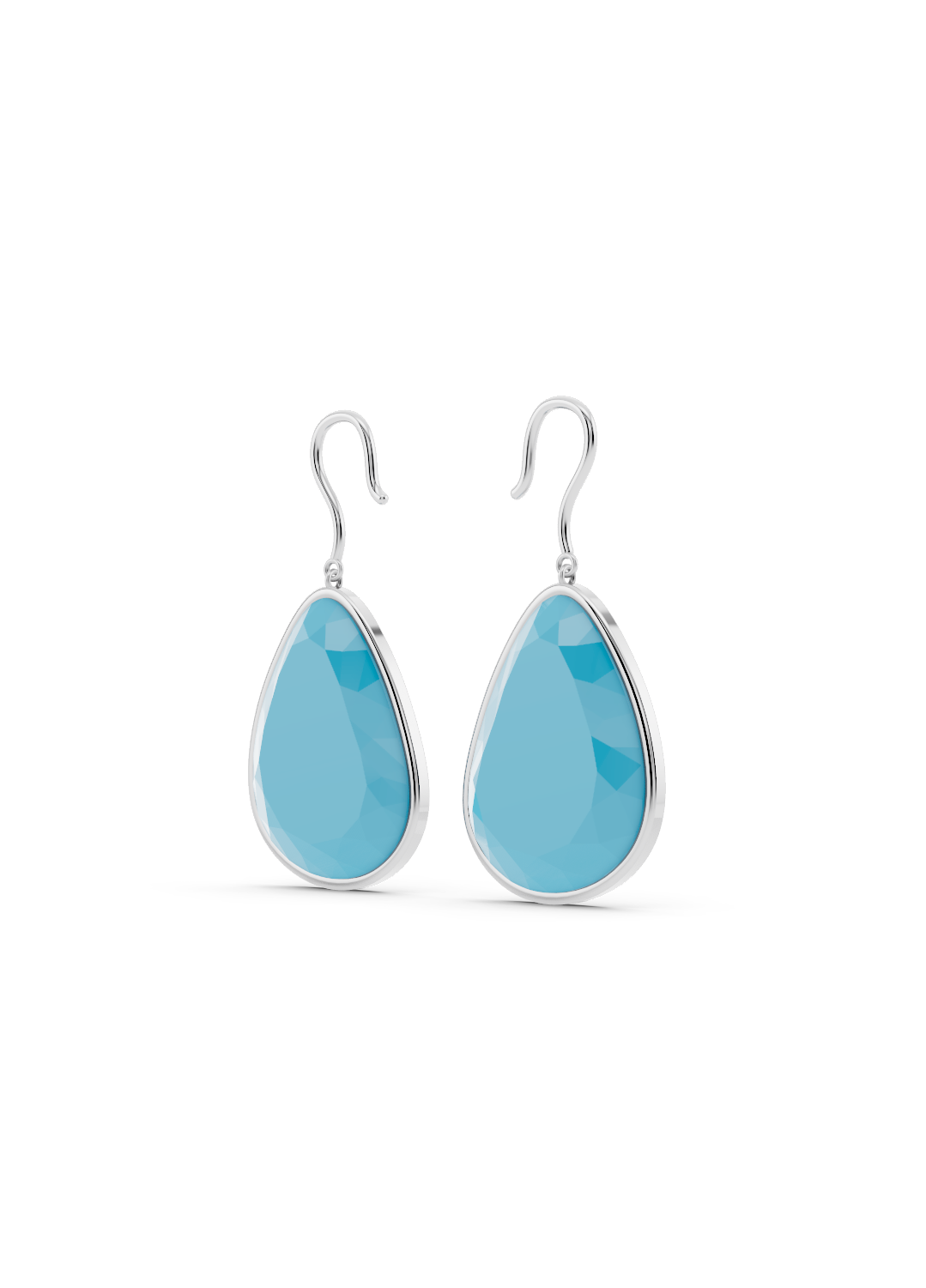 Single Turquoise Drop Earrings