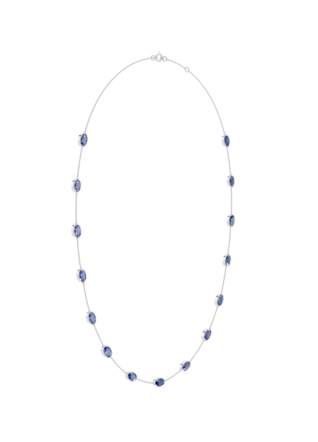 Tanzanite Bezel-Set Necklace
