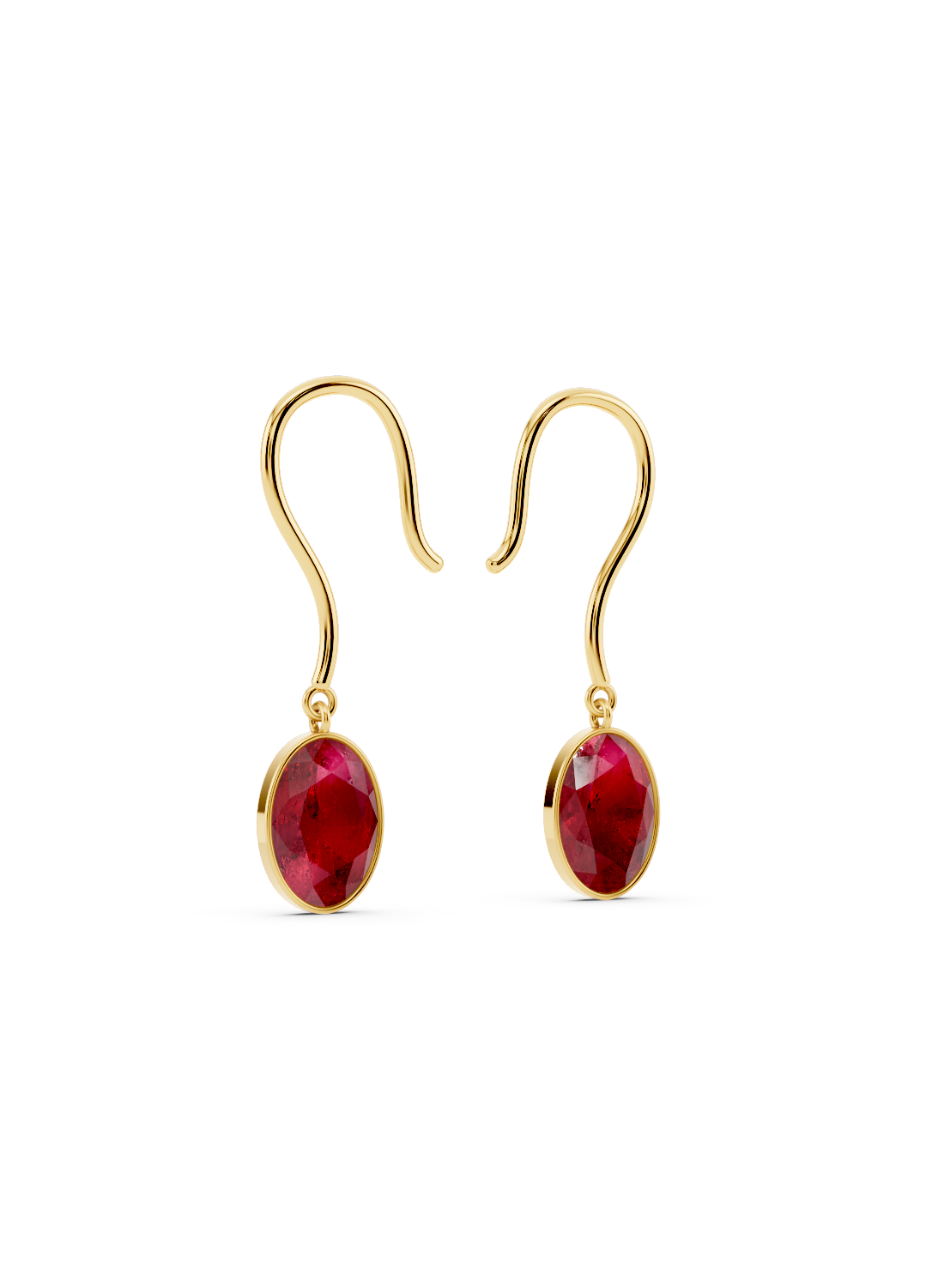 Ruby Drop Earrings