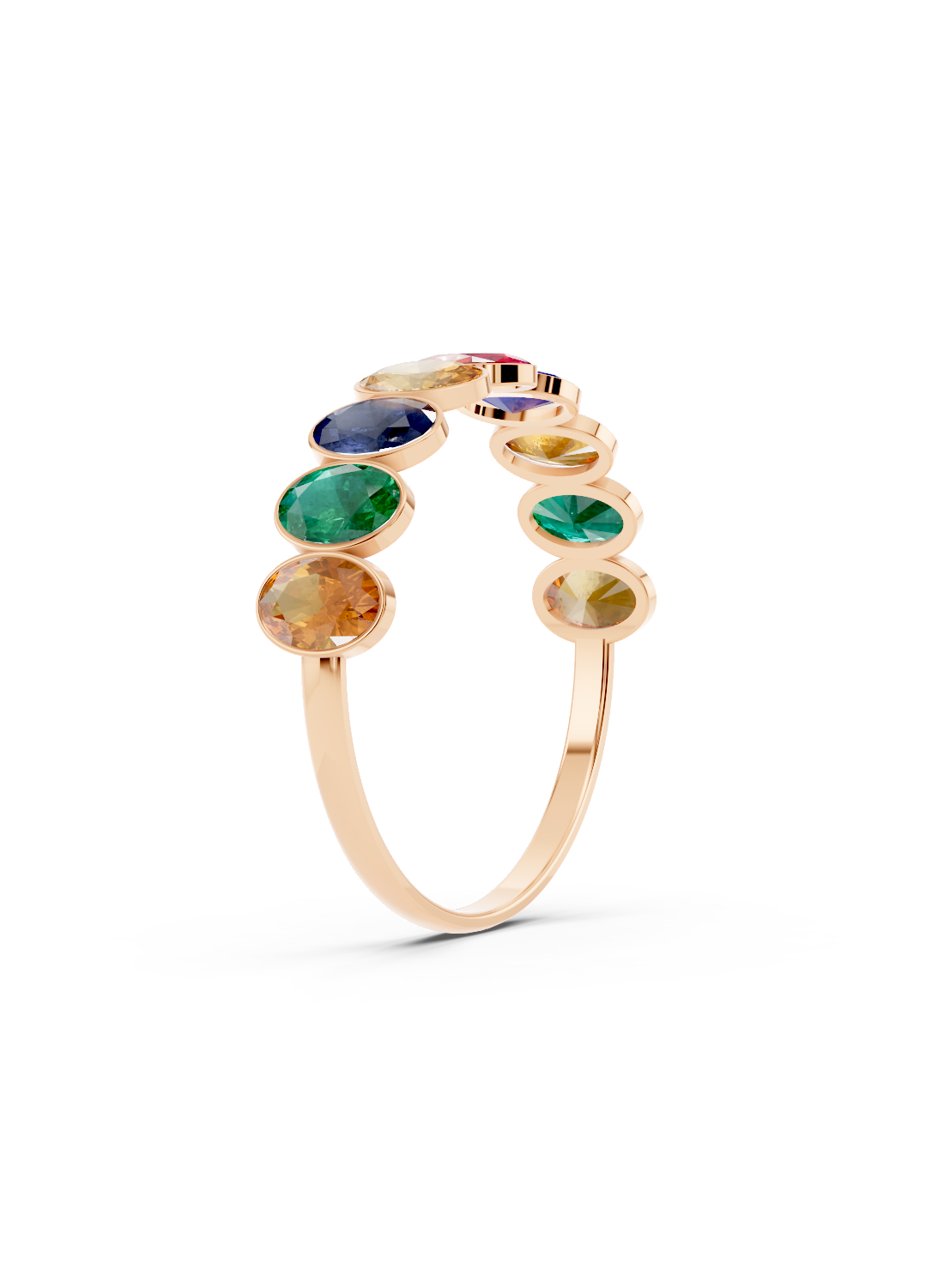 Rainbow Sapphire Ring