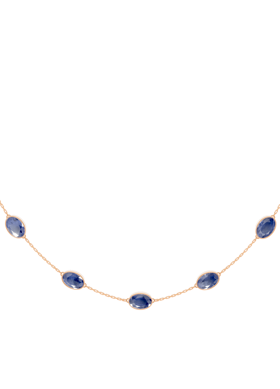 Tanzanite Bezel-Set Necklace