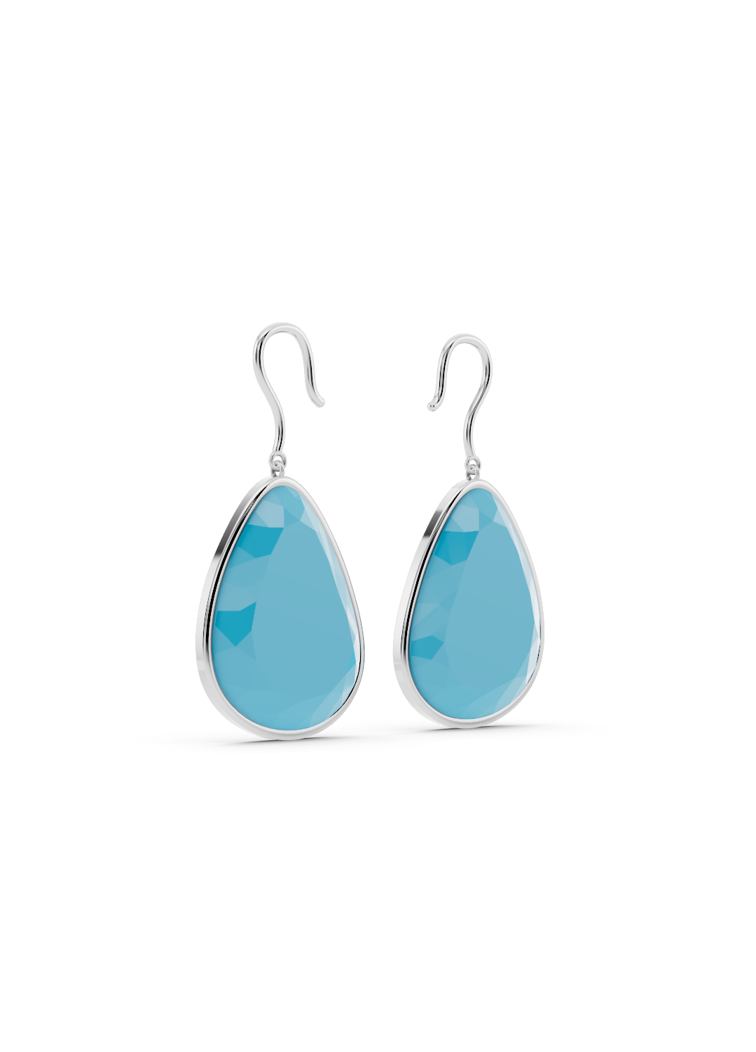 Single Turquoise Drop Earrings