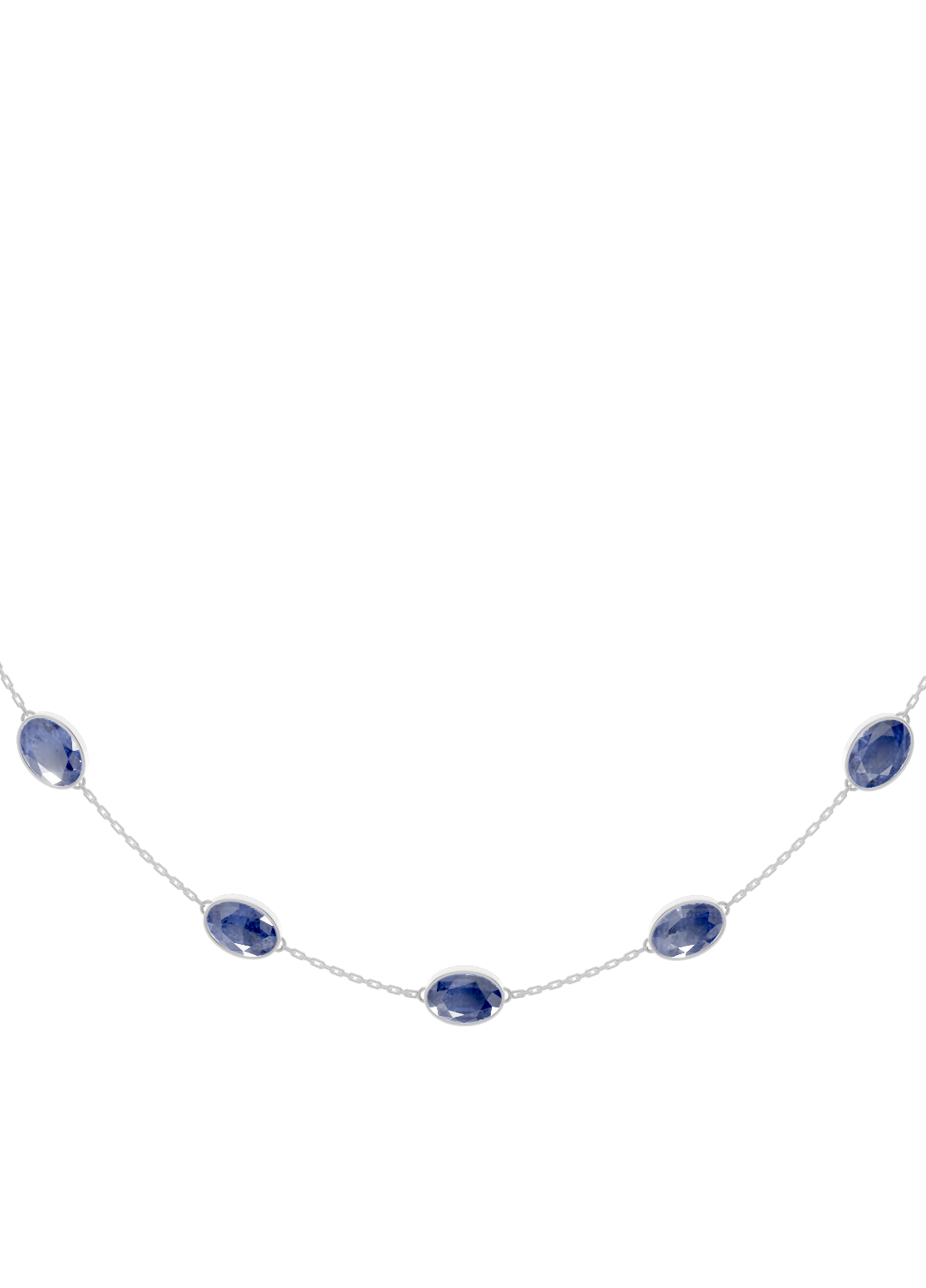 Tanzanite Bezel-Set Necklace