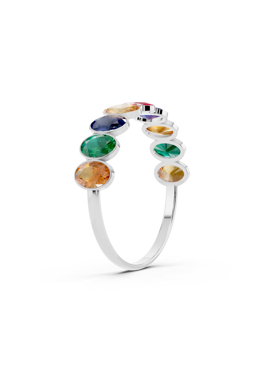 Rainbow Sapphire Ring