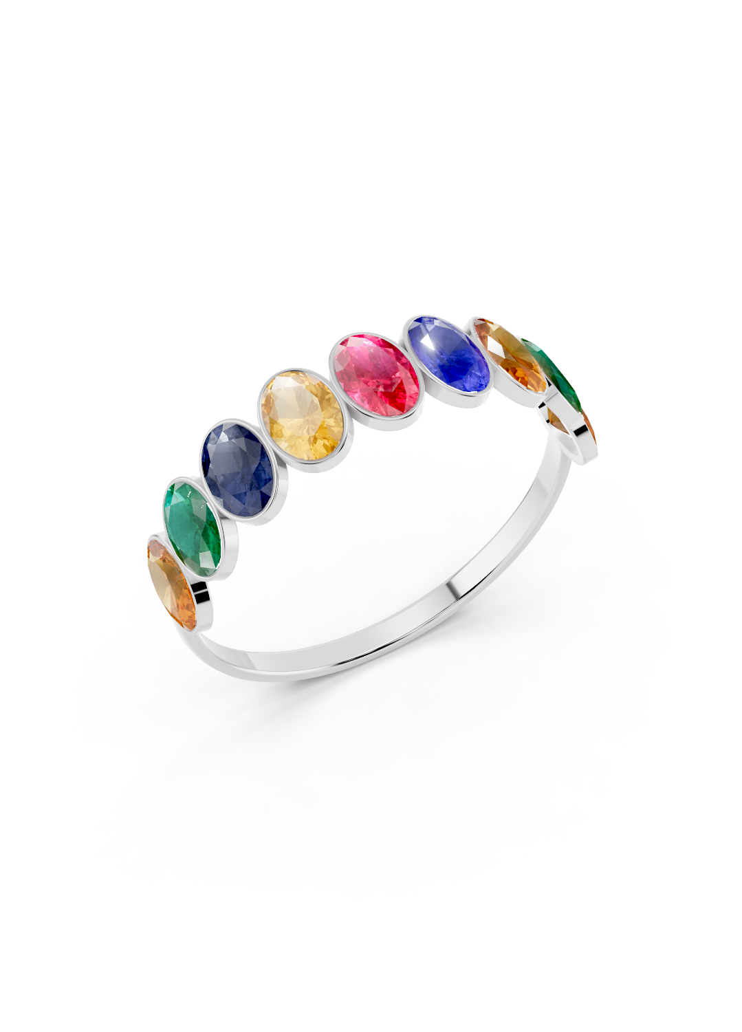 Rainbow Sapphire Ring