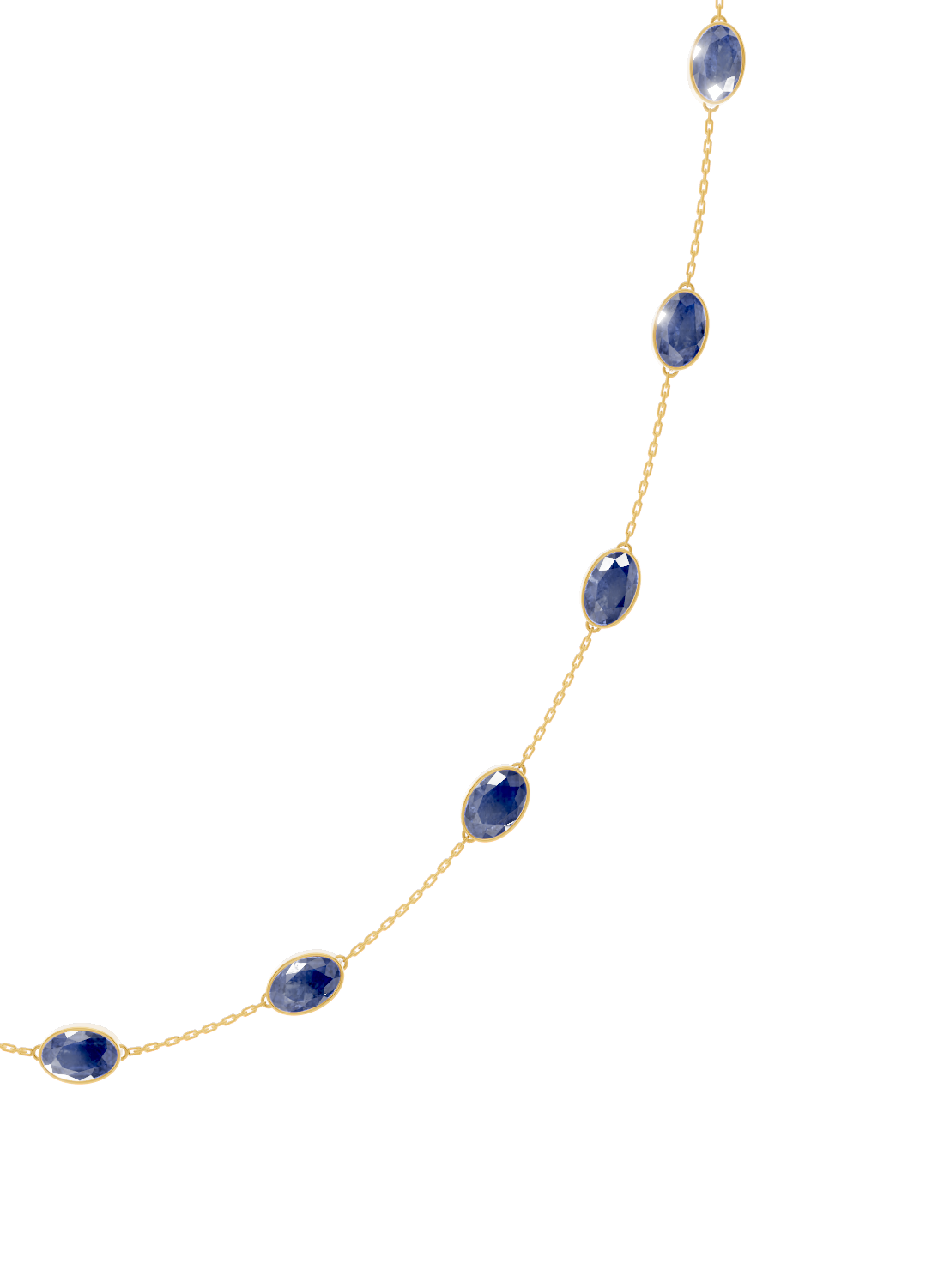 Tanzanite Bezel-Set Necklace