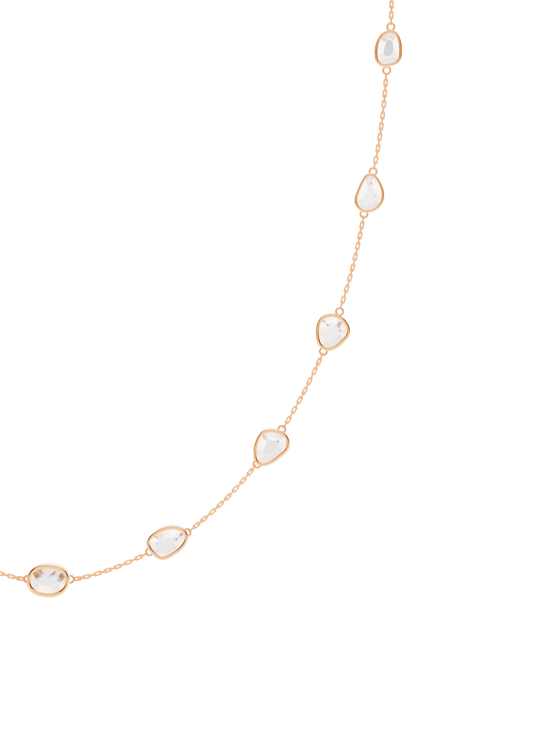 Opal Bezel-Set Gold Necklace