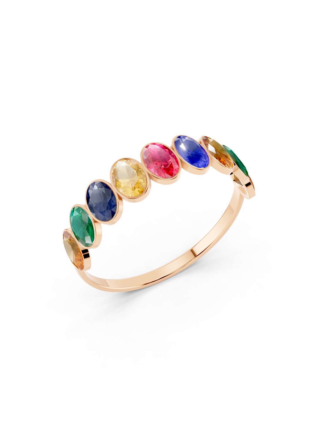 Rainbow Sapphire Ring