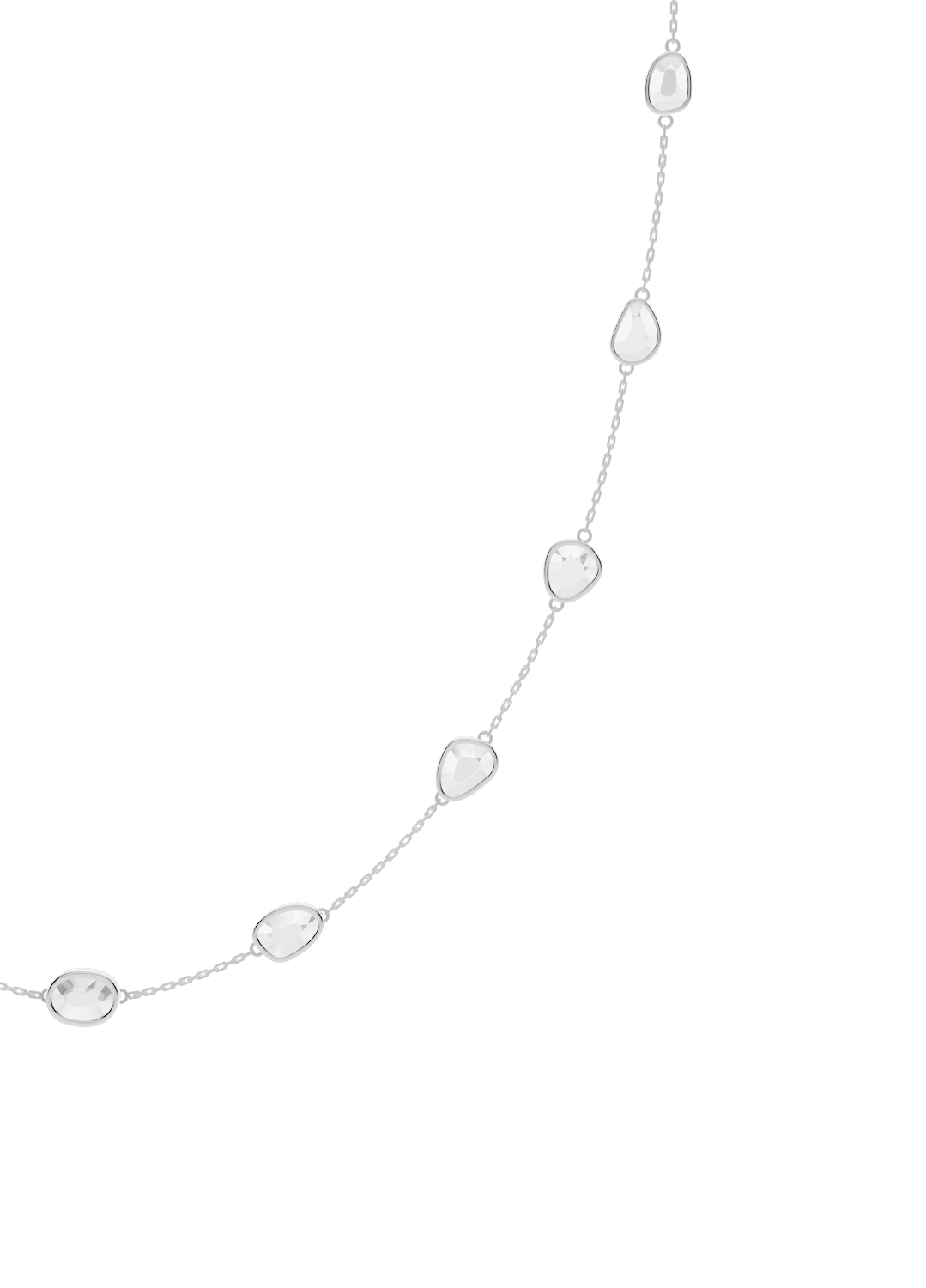 Opal Bezel-Set Gold Necklace