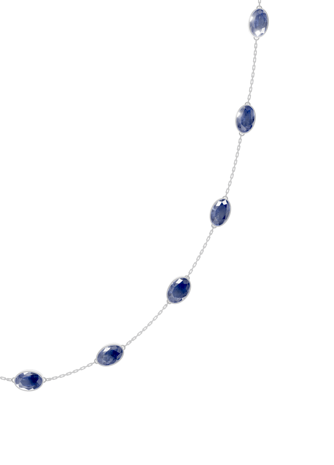 Tanzanite Bezel-Set Necklace