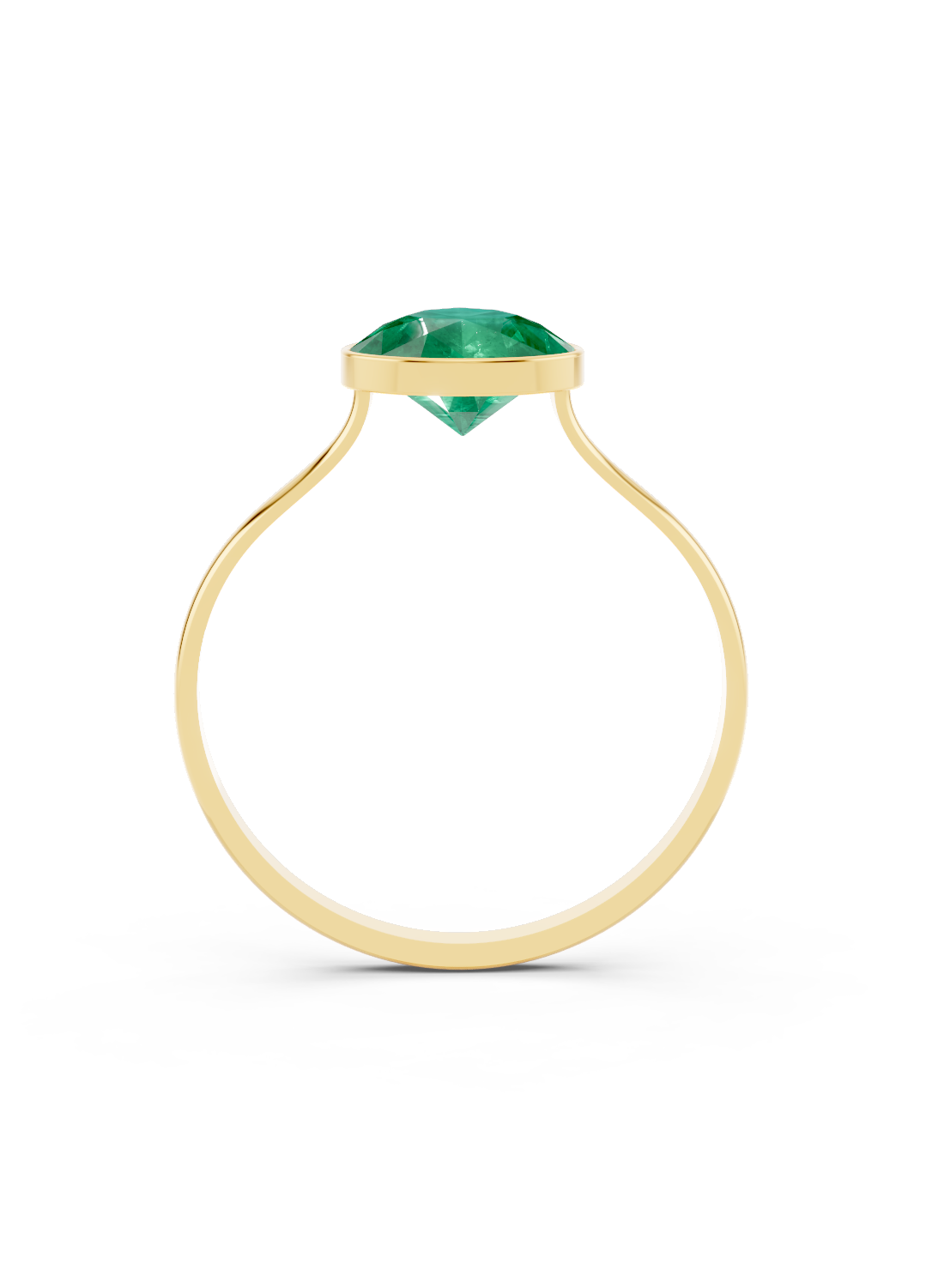 Emerald Pear Solitaire Ring