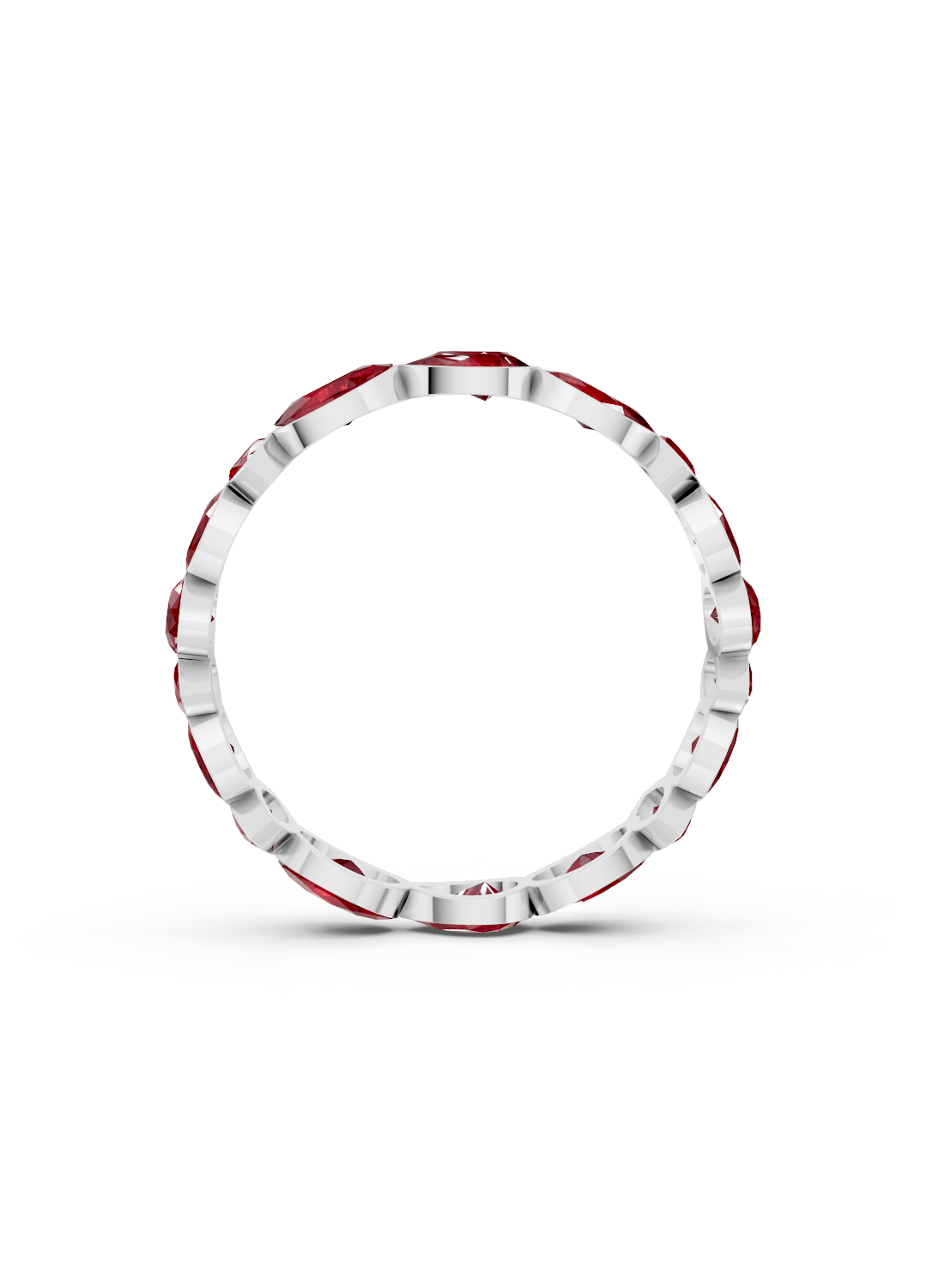 Ruby Pear Full Eternity Ring