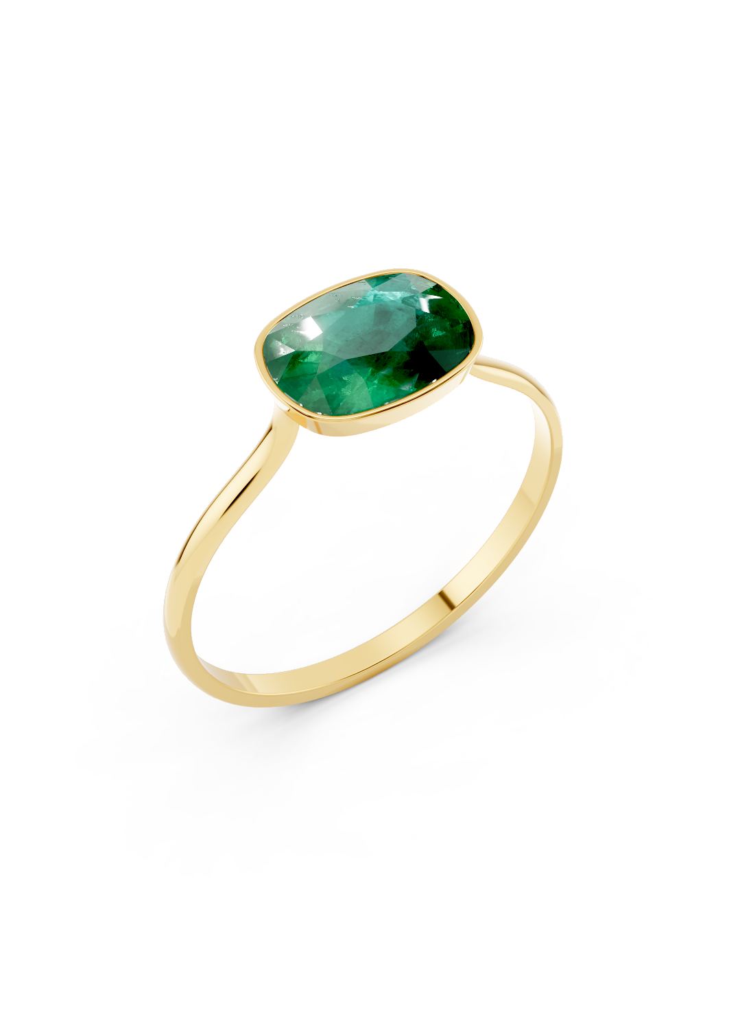 Colombian Emerald Oval Ring