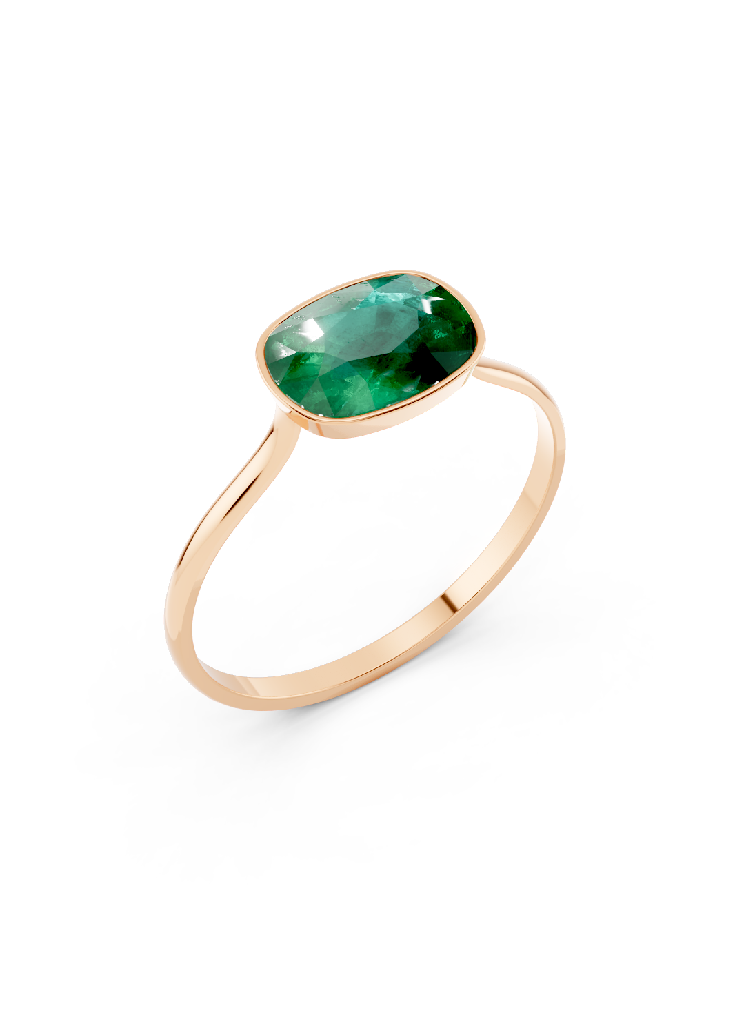 Colombian Emerald Oval Ring