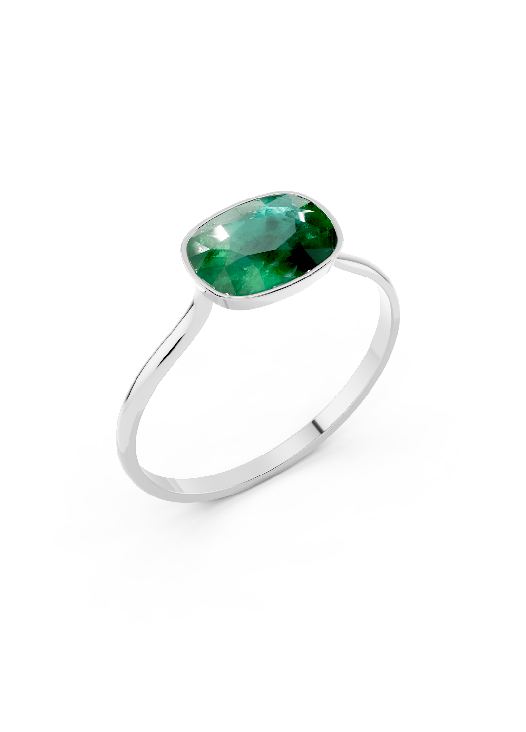 Colombian Emerald Oval Ring