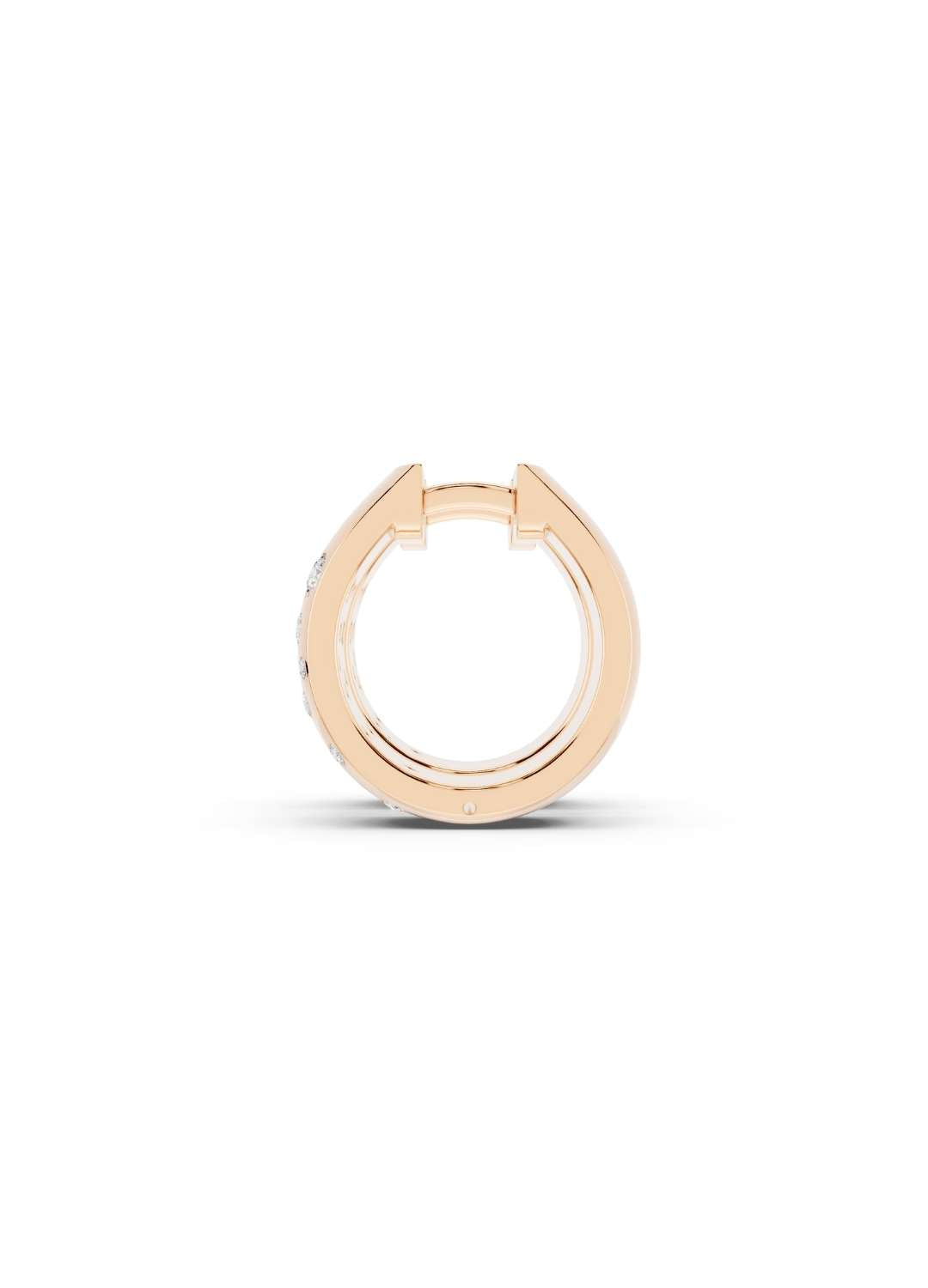 Scattered Diamond Huggie Hoops Image 10