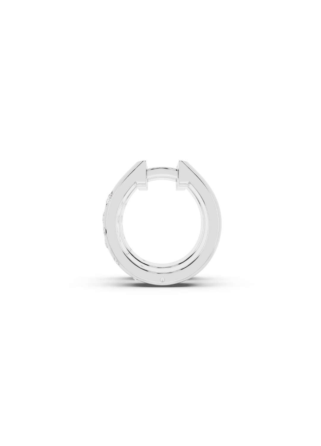 Scattered Diamond Huggie Hoops Image 15