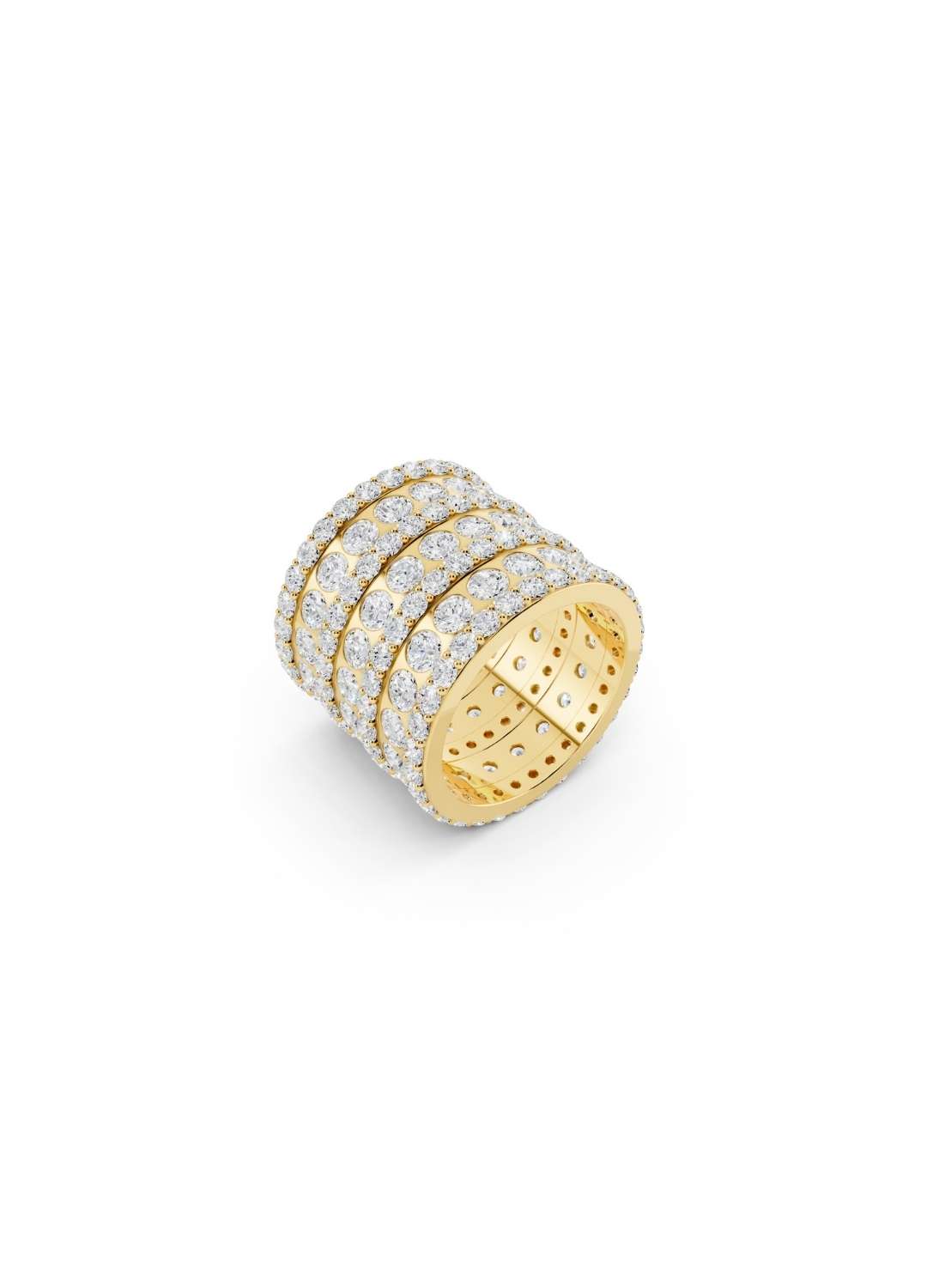 Seven Row Diamond Band Image 2